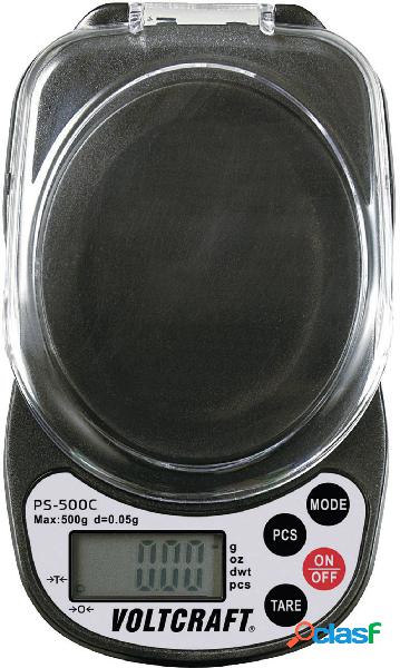 VOLTCRAFT PS-500C Bilancia tascabile Portata max. 500 g