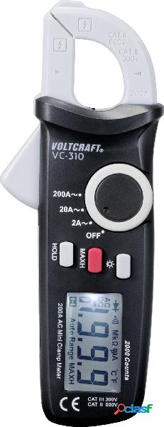 VOLTCRAFT VC-310 Pinza amperometrica digitale CAT II 600 V,