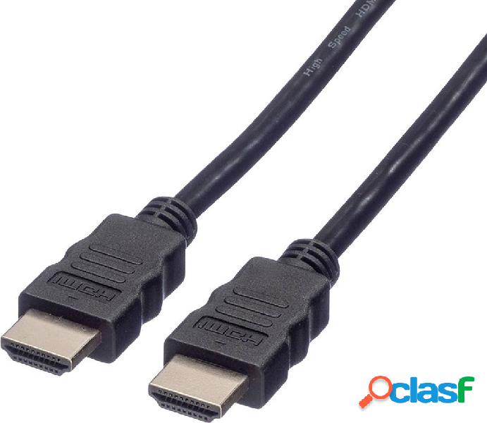 Value HDMI Cavo Spina HDMI-A, Spina HDMI-A 1.00 m Nero