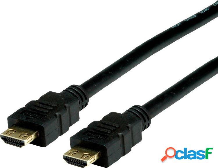 Value HDMI Cavo Spina HDMI-A, Spina HDMI-A 5.00 m Nero