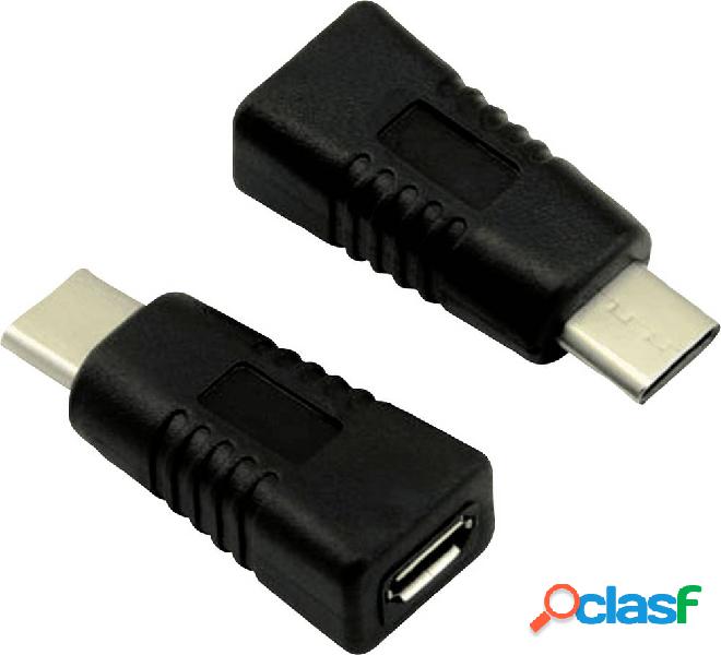 Value USB 2.0 Adattatore [1x spina USB-C™ - 1x Presa Micro