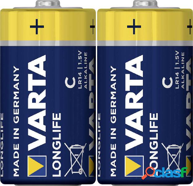 Varta LONGLIFE C Bli 2 Batteria 1/2 Torcia (C)