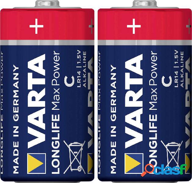 Varta LONGLIFE Max Power C Bli 2 Batteria 1/2 Torcia (C)