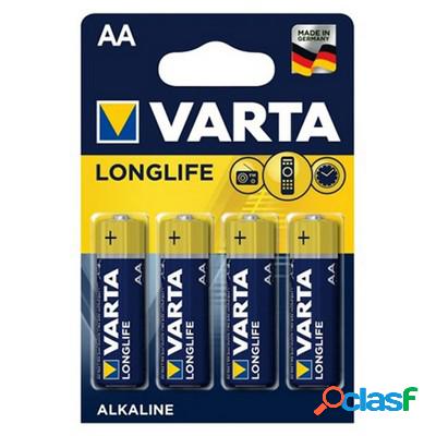 Varta Longlife 4 Batterie stilo AA 1,5V Alcaline