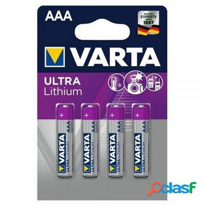 Varta Ultra Lithium 4 Batterie ministilo AAA 1,5V al Litio
