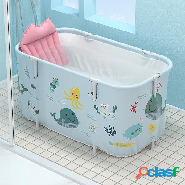 Vasca da bagno pieghevole da 1,4 m con secchio da bagno in
