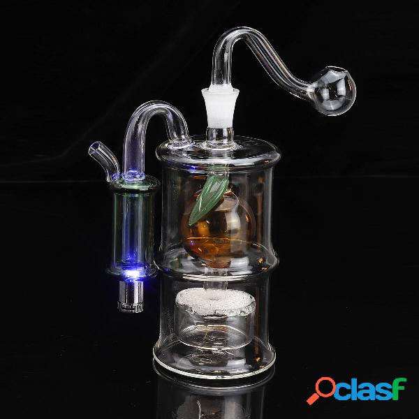 Vaso muto a LED in tubo di vetro borosilicato ad alta pipa