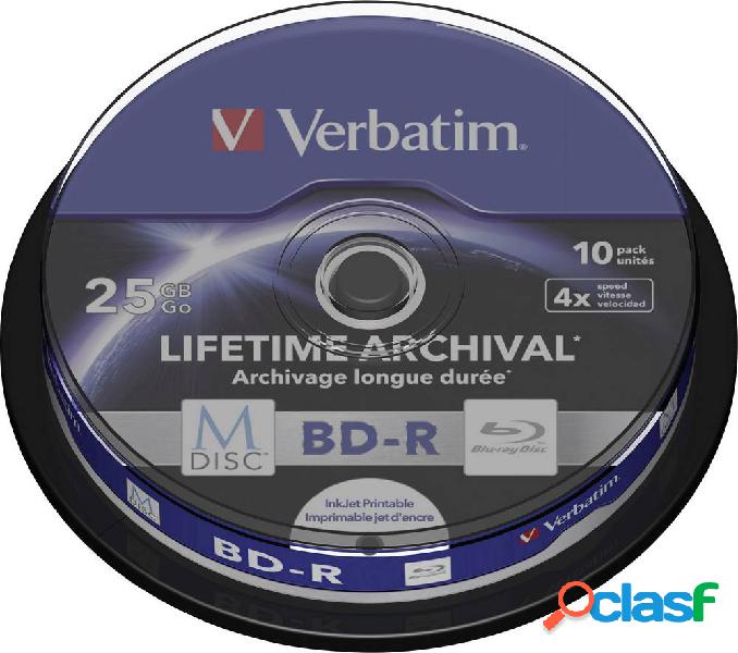Verbatim 43825 M-DISC Blu-ray vergine 25 GB 10 pz. Torre