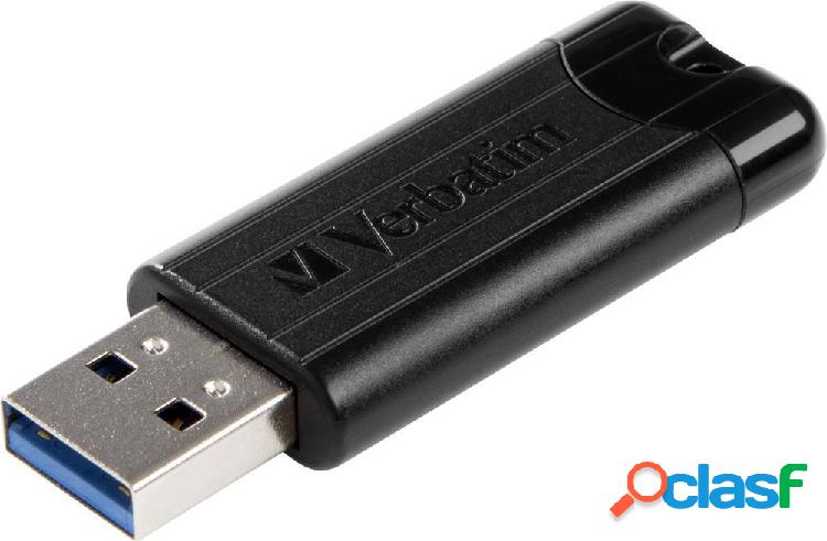 Verbatim Pin Stripe 3.0 Chiavetta USB 128 GB Nero 49319 USB