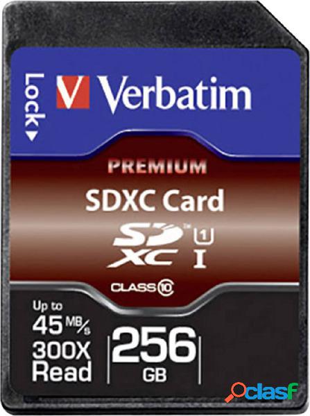 Verbatim Premium Scheda SDXC 256 GB Class 10, UHS-I