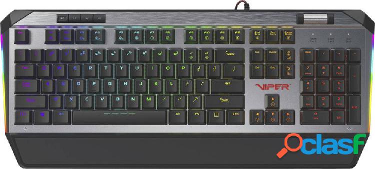 Viper PV765MBRUXMGMDE Cablato Tastiera da gioco Illuminato,