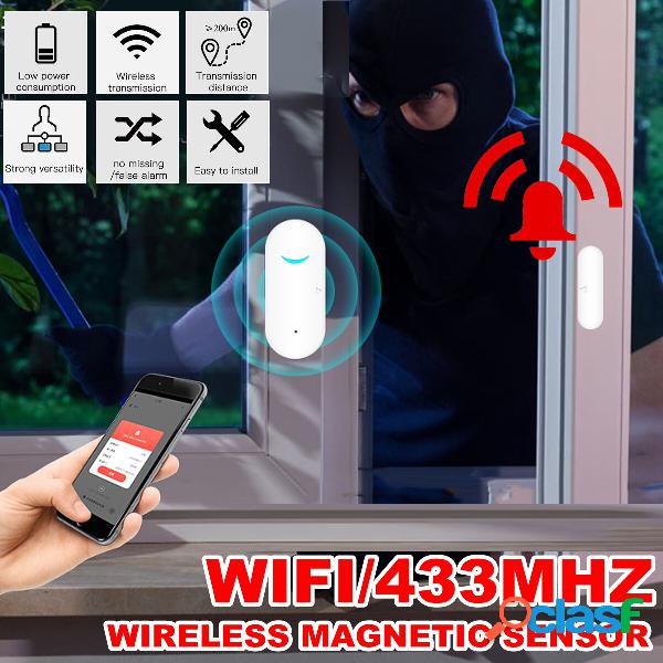 WIFI/433MHZ Sensore porta finestra Porta aperta/chiusa