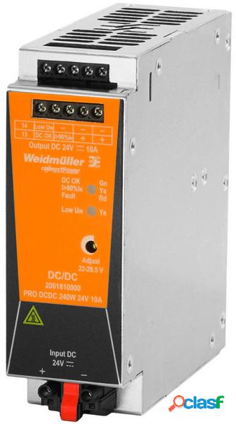 Weidmüller PRO DCDC 240W 24V 10A Convertitore DC/DC 24 V/DC