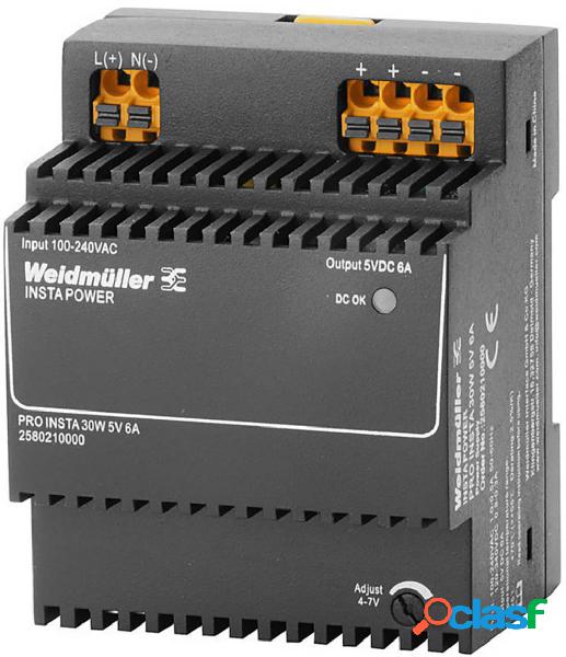 Weidmüller PRO INSTA 30W 5V 6A Alimentatore switching 5