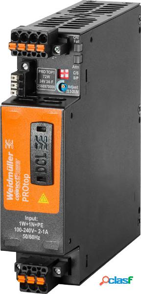 Weidmüller PRO TOP1 72W 24V 3A F Alimentatore switching 24