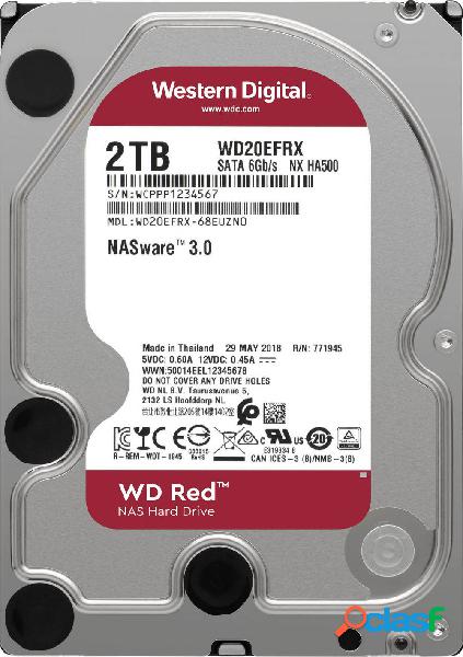Western Digital WD Red™ 3 TB Hard Disk interno 3,5 SATA 6