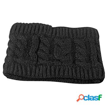 Winter Warm Soft Knitted Women Headband - Black