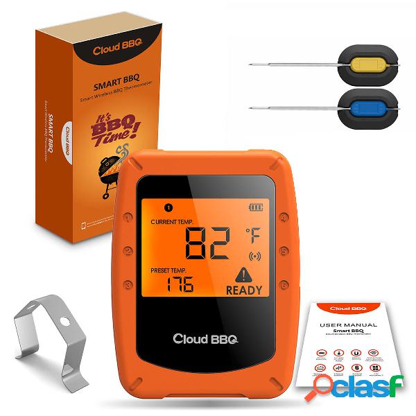 Wireless Smart Meat Termometro 2 sonde Bluetooth / WiFi per
