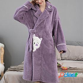 Womens 1 pc Pajamas Robes Gown Simple Fashion Comfort Animal