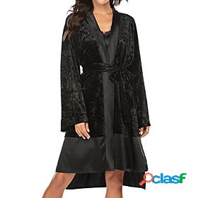 Womens 1 pc Robes Gown Bathrobes Simple Fashion Comfort Pure