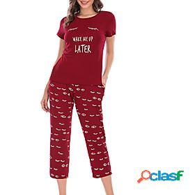 Womens 1 set Pajamas Sets Simple Fashion Comfort Letter