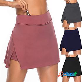 Womens Athletic Athletic Skort Running Skirt Bottoms 2 in 1