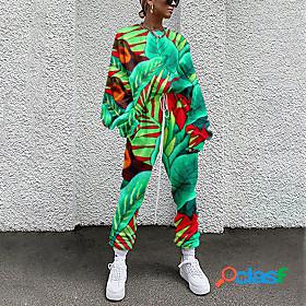 Womens Basic Streetwear Floral Plant Vacation Casual / Daily