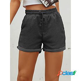 Womens Casual Casual / Sporty Novelty Drawstring Shorts