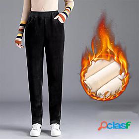 Womens Casual / Sporty Streetwear Pocket Elastic Waist Thick
