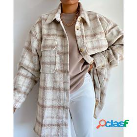 Womens Coat Fall Winter Spring Daily Wear Regular Coat