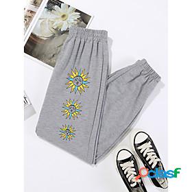 Womens Designer Trousers Print Active Full Length Pants