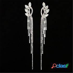 Women's Earrings Amethyst Floral Theme Geometrical Platinum