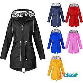 Women's Hoodie Jacket Rain Jacket Raincoat Outdoor Winter