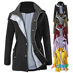 Womens Hoodie Jacket Waterproof Hiking Jacket Rain Jacket