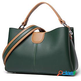 Women's Leather Bag Handbags PU Leather Polyester Tote