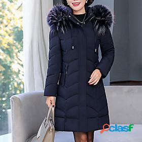 Womens Parka Winter Street Daily Valentines Day Long Coat