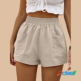 Womens Shorts Athleisure Pocket Chinos Shorts Short Pants