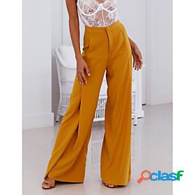 Women's Stylish Streetwear Pocket Flare Full Length Pants