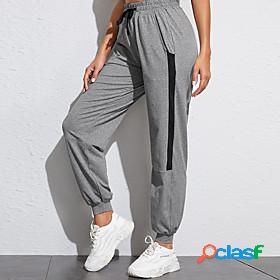 Womens Sweatpants Joggers Bottoms Nylon Side Pockets