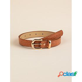 Womens Waist Belt Brown Party Street Dailywear Casual Belt