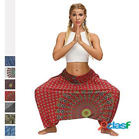 Womens Yoga Pants Bloomers Bottoms Harem Bohemian Quick Dry