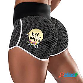 Women's Yoga Shorts High Waist Shorts Bottoms Scrunch Butt