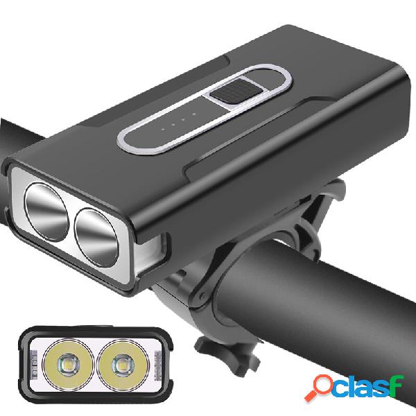 XANES® Z-05A 2xT6 Luce per bicicletta Ricarica USB 4