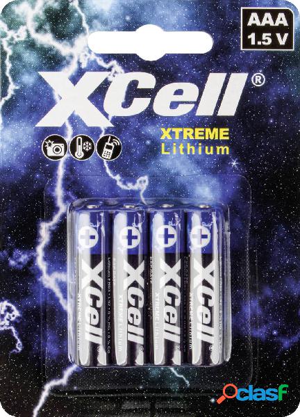 XCell XTREME FR03/L92 Batteria Ministilo (AAA) Litio 1.5 V 4