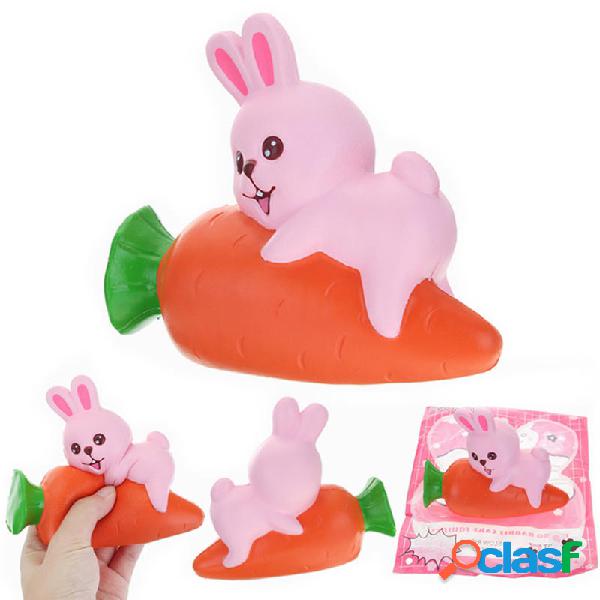 YunXin Squishy Coniglio coniglietto Holding Carrot 13cm in