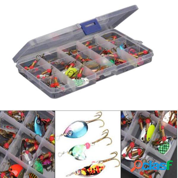 ZANLURE 30pcs / lot Coloreato Tront Spoon Metallo Fishing