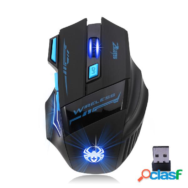 ZELOTES F-14 Mouse wireless a 2,4 GHz 600-2400 DPI Mouse