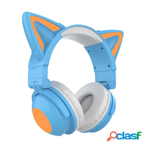 ZW068 bluetooth cuffia LED light Cat Ears Headset Wireless