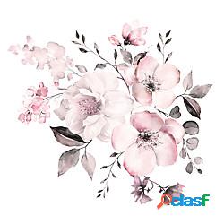 acquerello rosa floreale/botanico adesivi murali adesivi