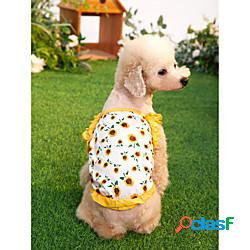 cane vestito cucciolo cane colorato gonne stampato vestiti